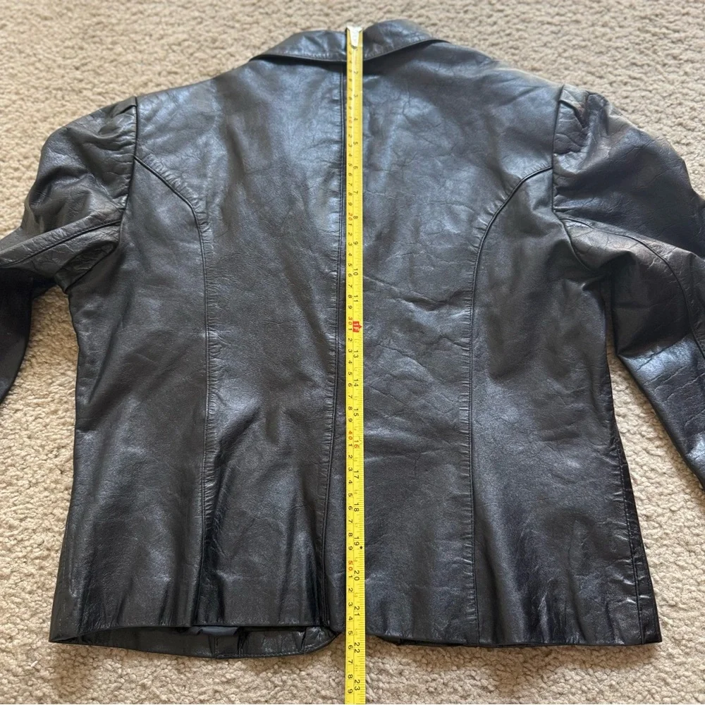 🍀Special Deal Genuine Leather Blazer Jacket- Ultra Soft and Classic Feminine Fit - Picture 14 of 15